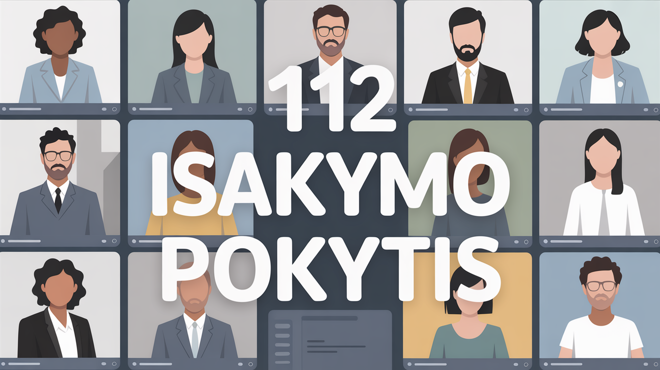 112 įsakymo pokytis – Online sesija 2025-11-14